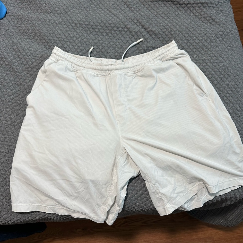 lululemon athletica Men's Cream Athletic Shorts